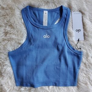 NWT Alo Yoga Aspire Tank - Crystal Clear Blue, Small